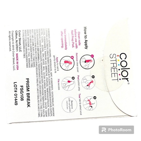 Prism Break‎ Color Street Accent Nail Strips New in Package! Retired HTF - Picture 3 of 3